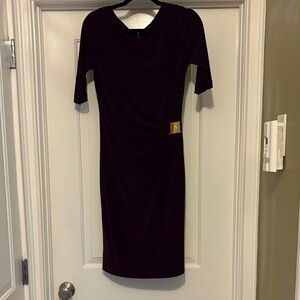 💋Tahari Arthur S. Levine Deep Purple dress👗